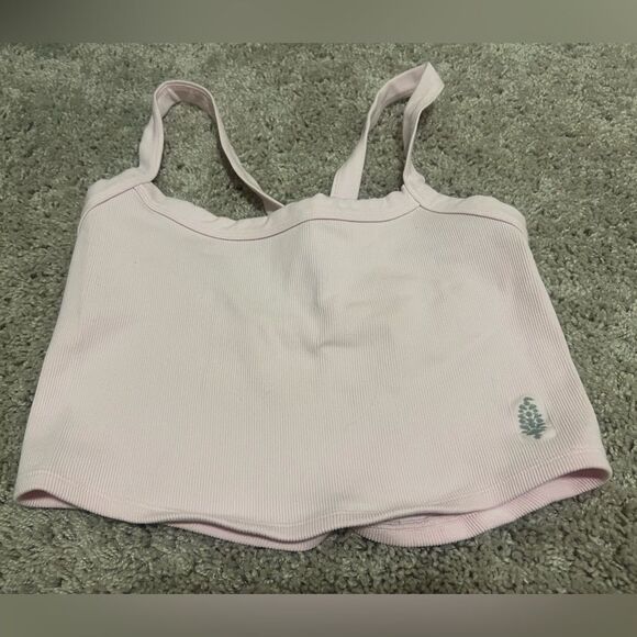 Free People Movement Light Pink Crop Top - Picture 1 of 4